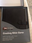 Nocona Cowboy Western Bible Cover  Cross Brown