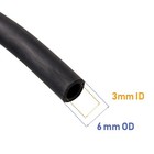Feelers Natural Latex Rubber Tubing Tube 1 8   3mm  1 4 od X 1 8 id  3m-black 