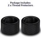 Niriaho 2 Pack Thread Protector  5 8x24 Steel Thread Adapters  black 