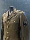 Wwii Ww2 1940 Dated 36th Us Army Corps Staff Sergeant 4 Pocket Dress Tunic
