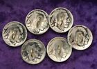Six Great Looking Authentic Buffalo Nickel Buttons