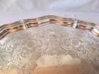 Vintage 1953 Reed   Barton Winthrop Butler Tray 06140 D6 25 Silver Plate Etched