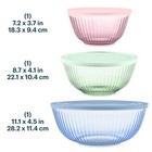 Pyrex Simply Store Tint 6pc Lidded Mixing Bowl Set