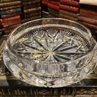Antique Cut Glass Covered Trinket  Lidded Powder Jar  American Brilliant Period