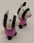 2 Peppa Pig Zoe Zebra Purple Shirt Figures 
