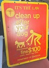 Vintage New York Dog Street Sign Ed Koch
