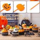 50pcs Halloween Picks Cupcake Toppers - Plastic Toothpicks For Cupcakes  Food  C