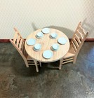 Dollhouse Metal Dishes White Plates Bowls Set Of 12 Pieces 1 12 Scale Miniatures