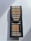 Vintage Burberrys Nova Check Pen Case  pencil Case  With Leather Trim  Box