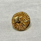 Vintage Chanel Paris Coco Elephant   Quilted Cc Gold Gilt Buttons 5 Pieces