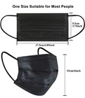100 1000 Pcs Black Face Mask Mouth   Nose Protector Respirator Masks Usa Seller