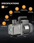 2 Stage Vacuum Pump 9 Cfm 3 4 Hp Rotary Vane Vacuum Pump 1 5 Micron Vacuum Oil