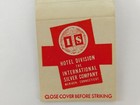 Silverplate And Stainless Steel For Every Public Service Vintage Matchbook Cover