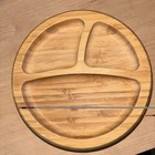 Silicone Toddler Plate Divided Bamboo Baby Food Pink Avanchy 