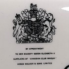 Canadian Club Whisky Pub Jug Water Pitcher - Queen Elizabeth Ii Royal Seal Rare 