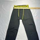 Nike Pro Combat Compression Training Tights Black Volt Green Large Dri Fit