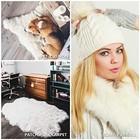 Tatuo 4 Pcs Faux Fur For Craft 10 X 10 Inch white 4 10 Inches  White