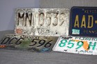 Vintage License Plate Lot  6  - Utah  Pa  Ct  Oregon  Florida  New York