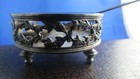 2 Antique Silver-plated Salt Cellars Lxvi Style Pierced Box