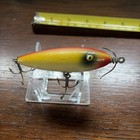  Vintage Paw Paw Wounded Surface Minnow Fishing Lure Wood Tack Eye