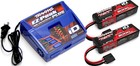 2 Traxxas 2832x 5000mah 11 1v 3s 25c Lipo Batterys And A 2970 Ez-peak Charger