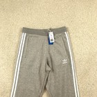 Adidas Originals 3 Stripes Fleece Jogger Pants Mens Medium Grey New Im9318