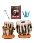 Queenbrass Black Brass Tabla-set-with Bag  Hammer  Gatta   Full Kit     Engraved 