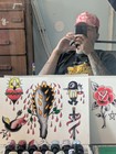 Arches Aquarelle Watercolor Paper Framed Traditional Tattoo Flash Original Art