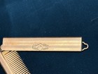 Vintage Art Deco Men s Mustache Folding Comb  Gold brass