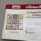 Thomas Guide Vtg 1996 Los Angeles Orange County Street Guide   Directory W  Map