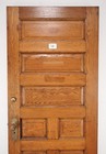 Antique Chestnut Wood 7 Panel Entry Door 83 X 35 625 In 