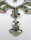 Vtg Navajo Sterling Silver Royston Turquoise Arrow Collar Dangle Necklace 15 75 
