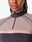 Sweaty Betty - Athlete Workout Half Zip Long Sleeve Top - Grey - Sz S - New
