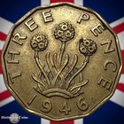 Great Britain 1946 Three Pence 3d Gb7369