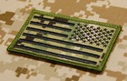 Reverse Embroidered Us Flag Uniform Patch Aor2 Hook Nwu Type Iii Hook Backing