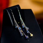 Fashion Waterdrop Tassel Crystal Ear Earrings Hook Drop Dangle Women Jewellery