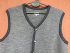 Traditional German Trachten Wool Cardigan Gillet Vest Mens Large Waldschutz Eu56