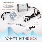 Pyle Plmrmbt5s Marine Grade 600 Watt Amp Bluetooth 2-channel Amplifier  silver 