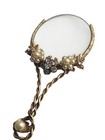Antique Circa Mid 1800s European Loupe Magnifying Glass Ornate Pearl 