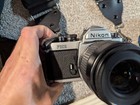 Nikon Fm2 Film Camera   Nikkor 35-80mm Lens   Case   Accessories Untested
