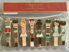 Sheffield Home Paper Goods Nutcracker Christmas Clothespins Gift Tags 8 Pc Nip
