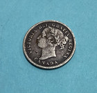 1888 Canadian Silver Dime 10c Queen Victoria   Old Coin From Canada