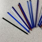 Lot Of 19 Vintage 6 Inch Cocktail Swizzle Stir Sticks Cobalt Blue Amber Blank
