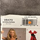 Vogue V8470 Sewing Pattern Dress Sizes 18   24 Easy Options Fit   Flare Uncut