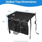 Walker Tray For Folding Walker  Basket Bag  Seniors  Food  Books  Drink  Phone