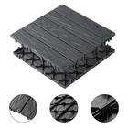 Set Of 27 Plastic Patio Deck Tiles 12 X 12  Interlocking Flooring For In outdoor