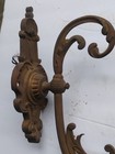 Pair Of Vintage Brass bronze  Plated   Wall Sconces Art Nouveau French Style