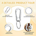 4 Pack Keychain  Metal Key Chain  Sturdy Key Ring  Key Rings Key Organizer Keych