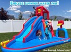 Inflatable Water Slide For Kids Backyard  14 2ft Waterslide Park Bounce House