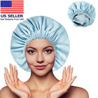 Shower Cap For Women  Double Layer Waterproof Bath Cap  Reusable Hair Protector 